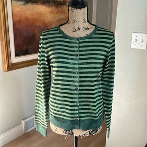 Sundance Green Tie Dye Cardigan Sweater in Medium